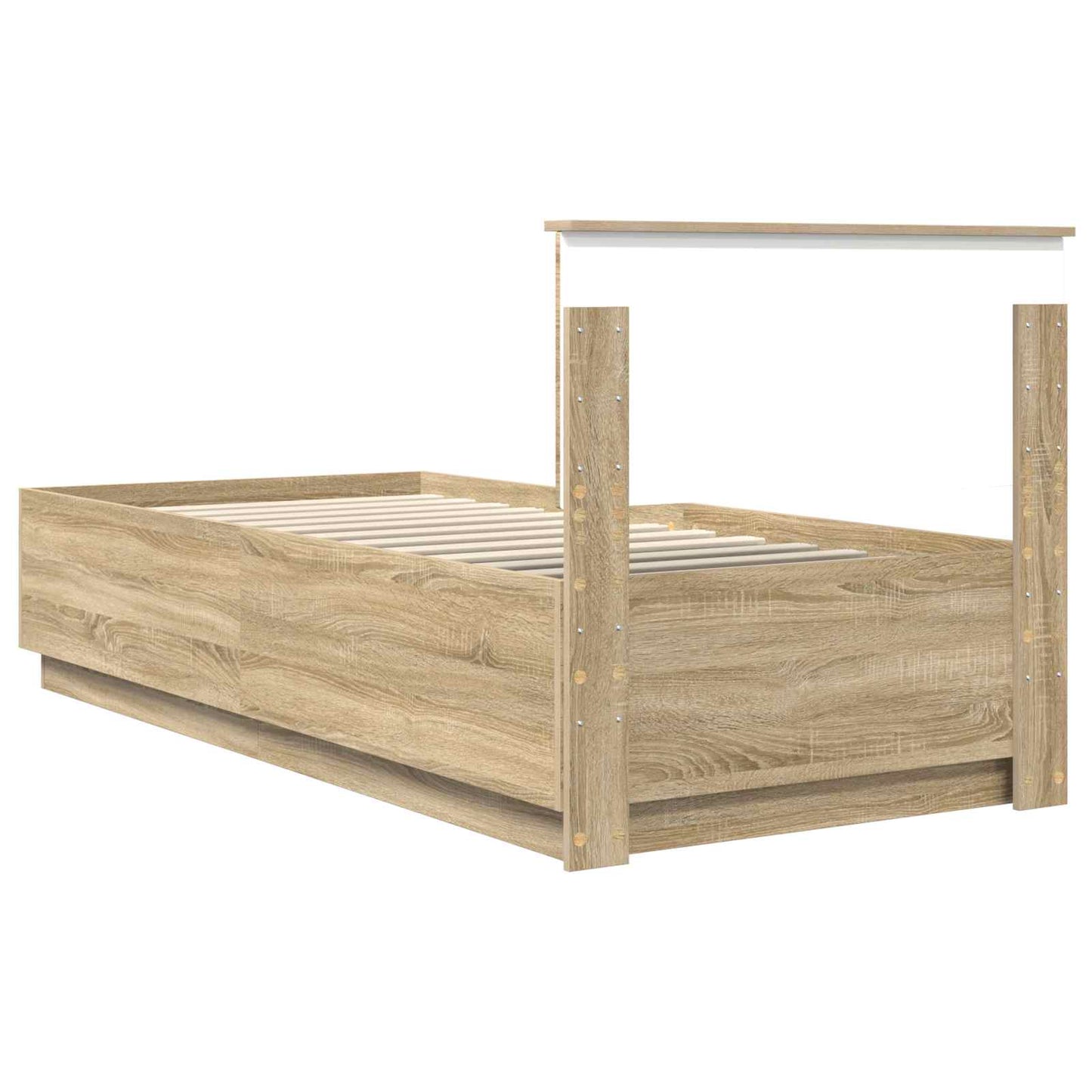 vidaXL Σκελετός Κρεβατιού Sonoma Δρυς 70 x 190 cm Επεξεργασμένο Ξύλο