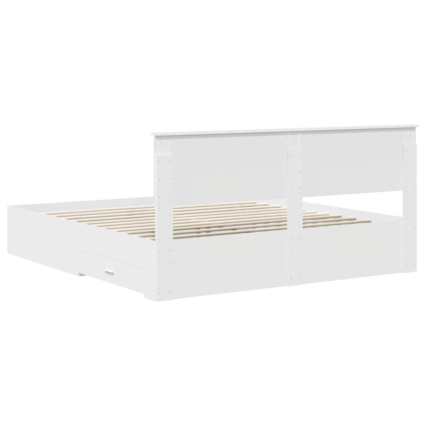 vidaXL Σκελετός Κρεβατιού Λευκό 180 x 200 cm Επεξεργασμένο ξύλο