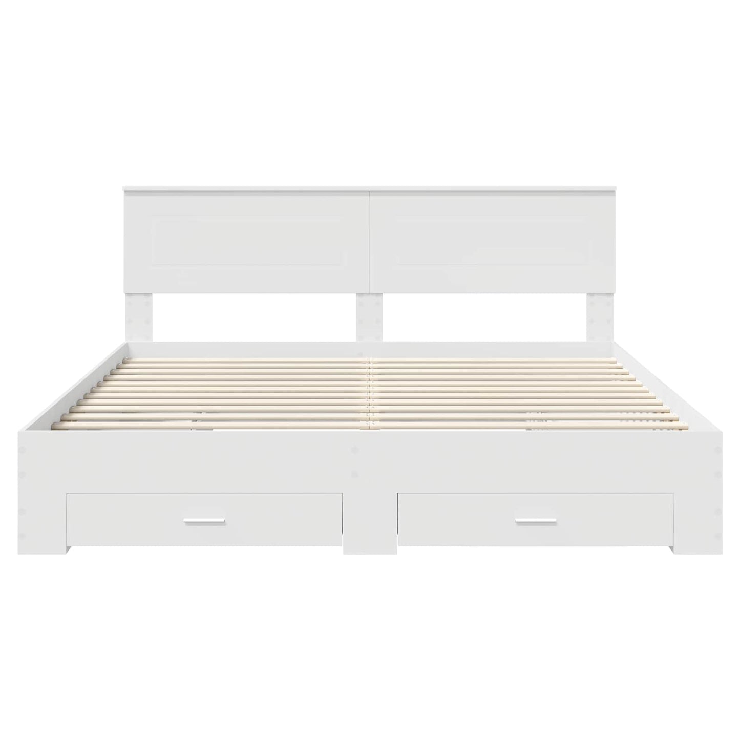 vidaXL Σκελετός Κρεβατιού Λευκό 180 x 200 cm Επεξεργασμένο ξύλο