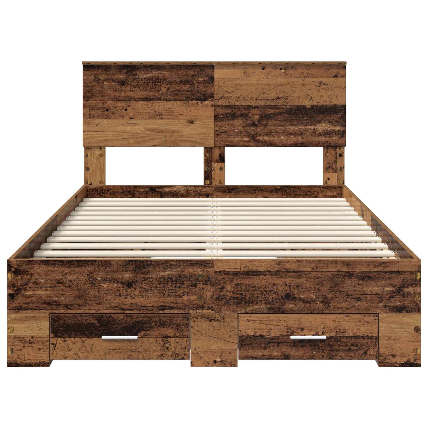 vidaXL Σκελετός Κρεβατιού Παλιό ξύλο 120 x 190 cm Επεξεργασμένο ξύλο