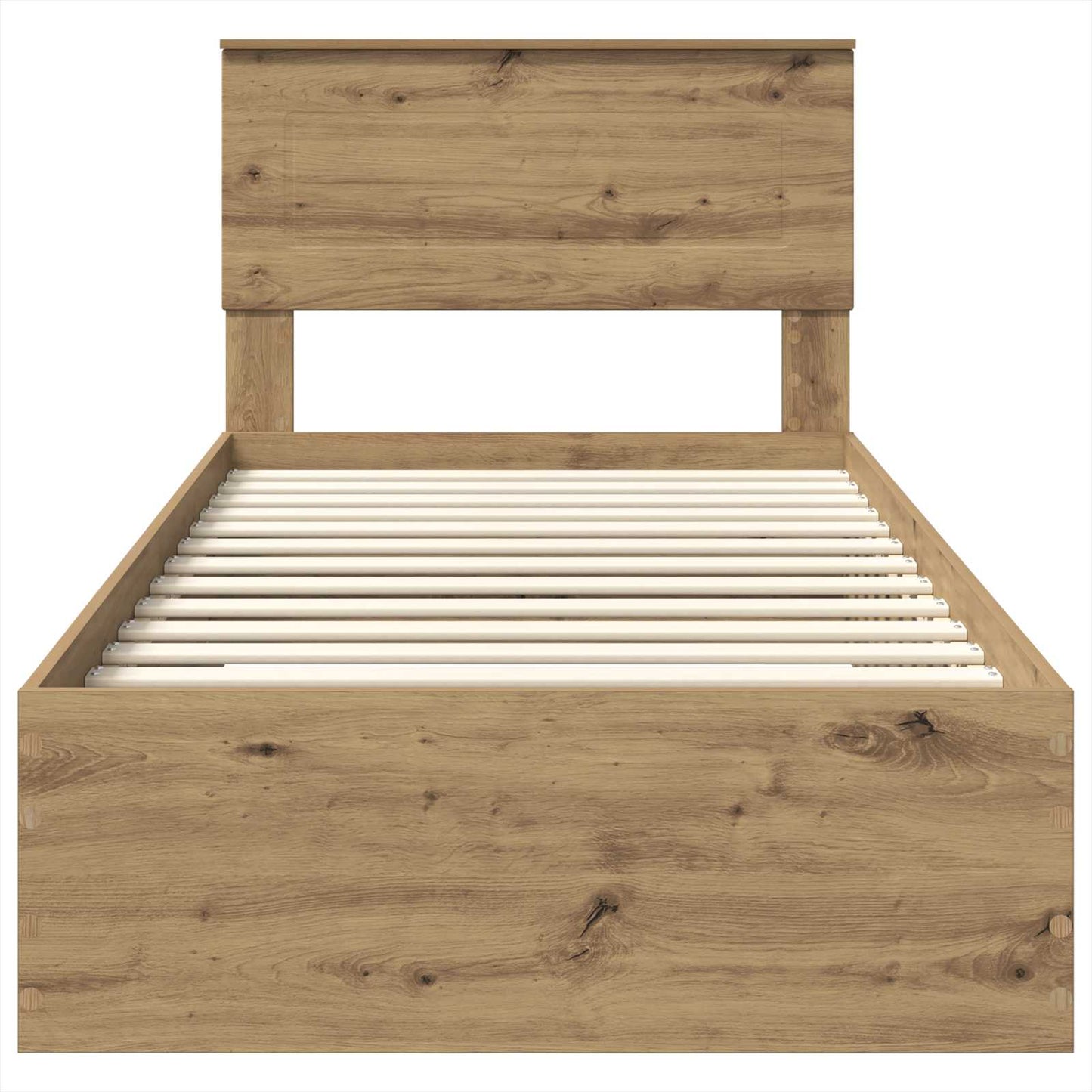 vidaXL Σκελετός Κρεβατιού Artisan Oak 100 x 200 cm Επεξεργασμένο ξύλο