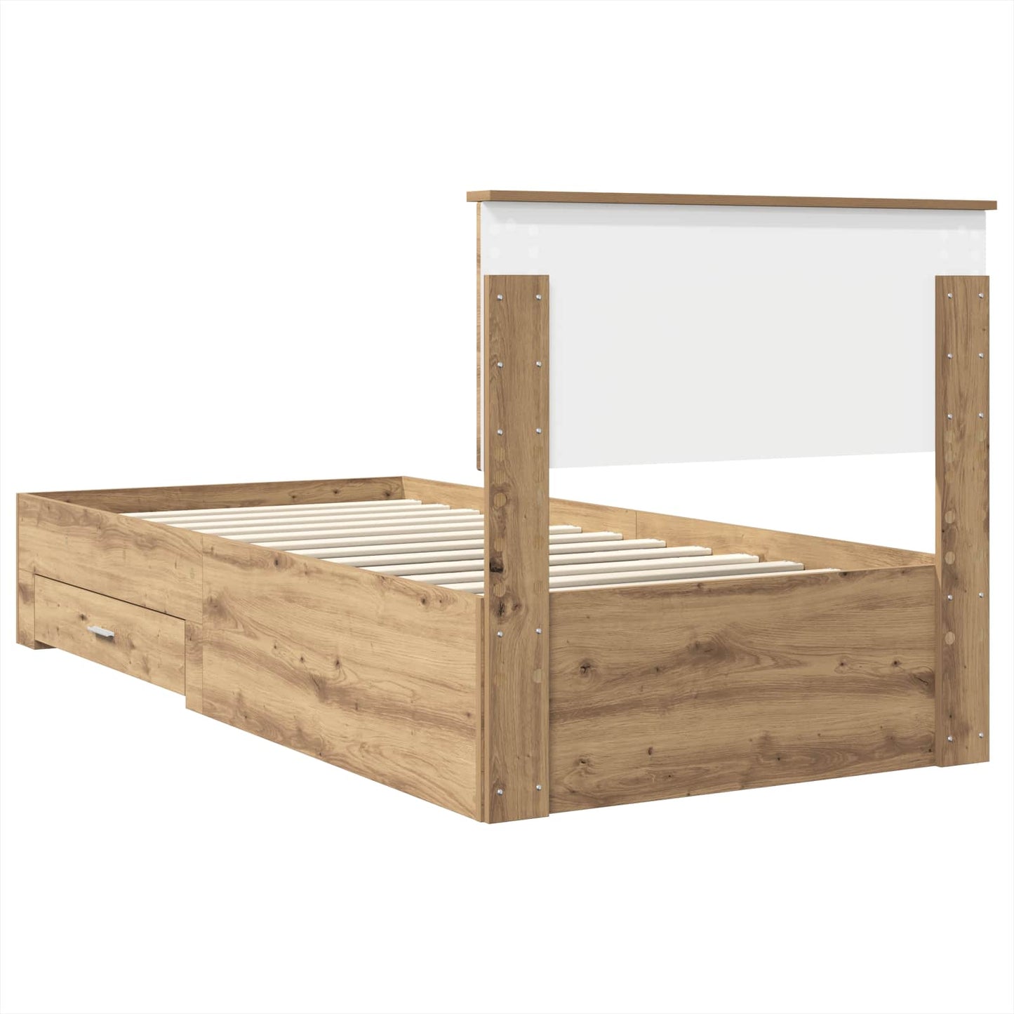 vidaXL Σκελετός Κρεβατιού Artisan Oak 90 x 200 cm Επεξεργασμένο ξύλο