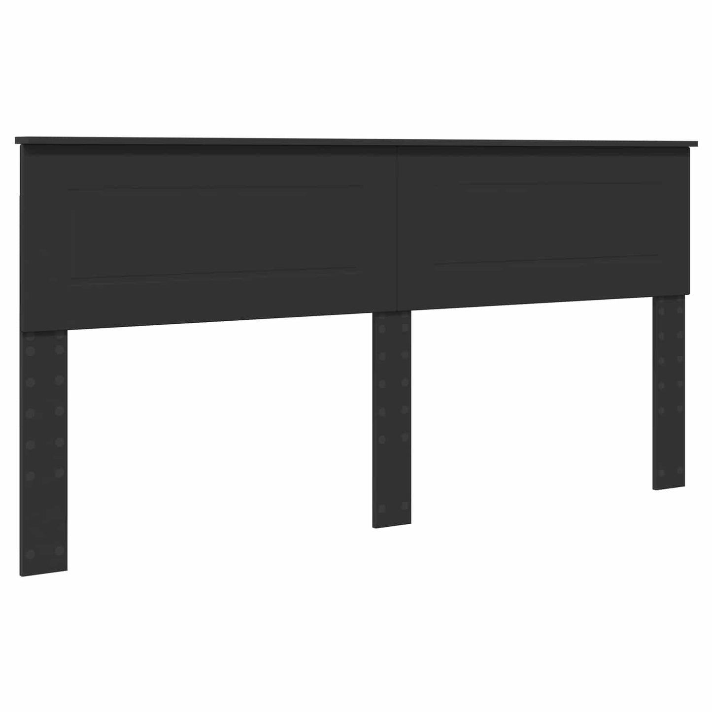 vidaXL Σκελετός Κρεβατιού Μαύρο 200 x 200 cm Επεξεργασμένο ξύλο