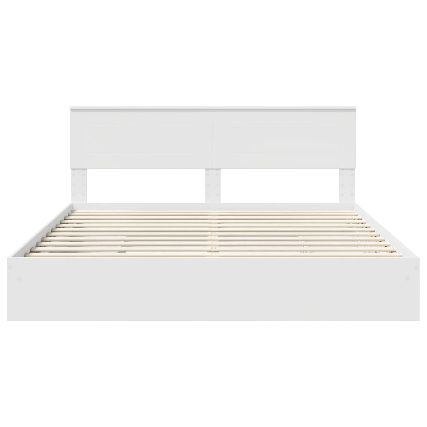 vidaXL Κρεβάτι Αποθήκης Λευκό 180 x 200 cm Επεξεργασμένο ξύλο