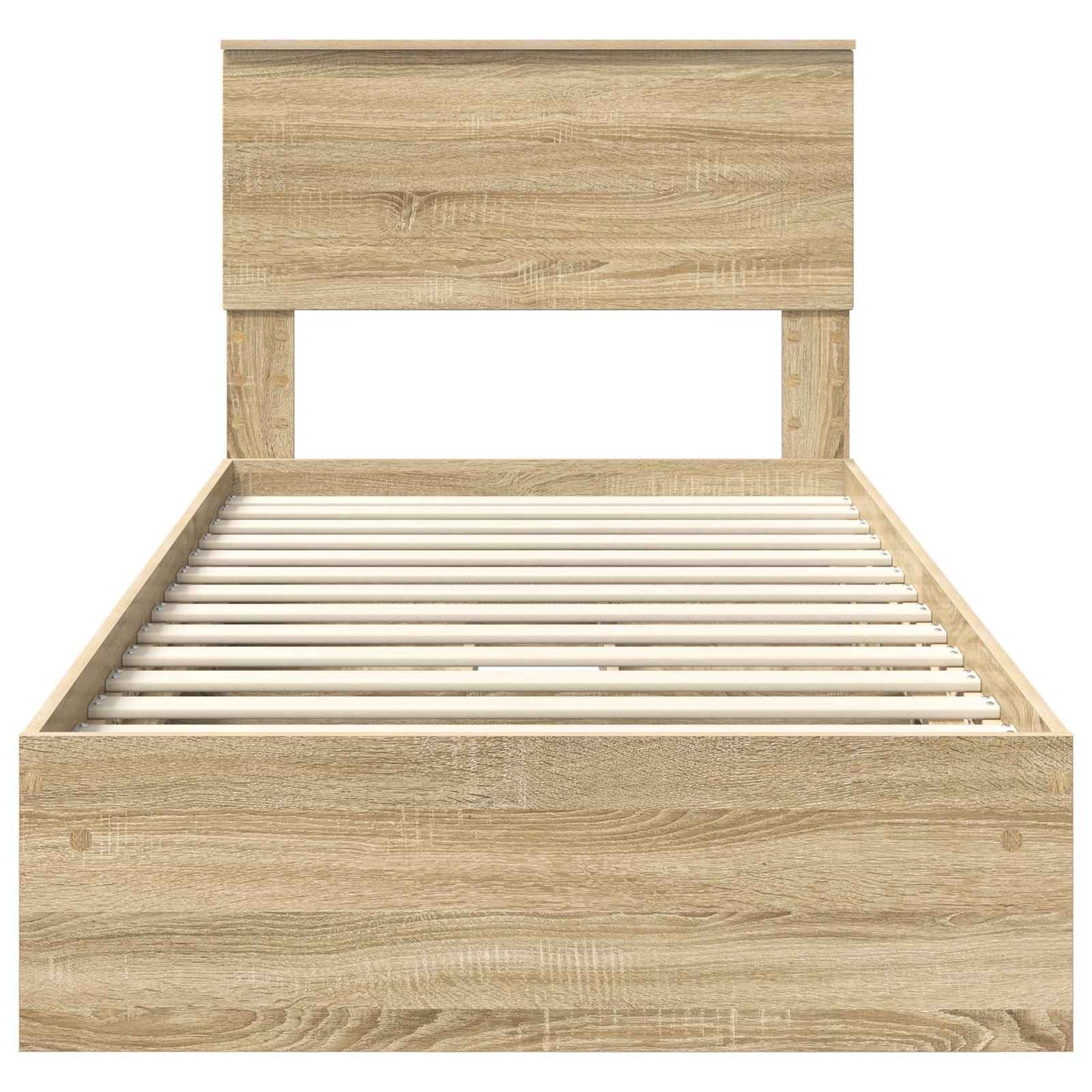 vidaXL Κρεβάτι Αποθήκης Δρύς Sonoma 75 x 190 cm Επεξεργασμένο ξύλο