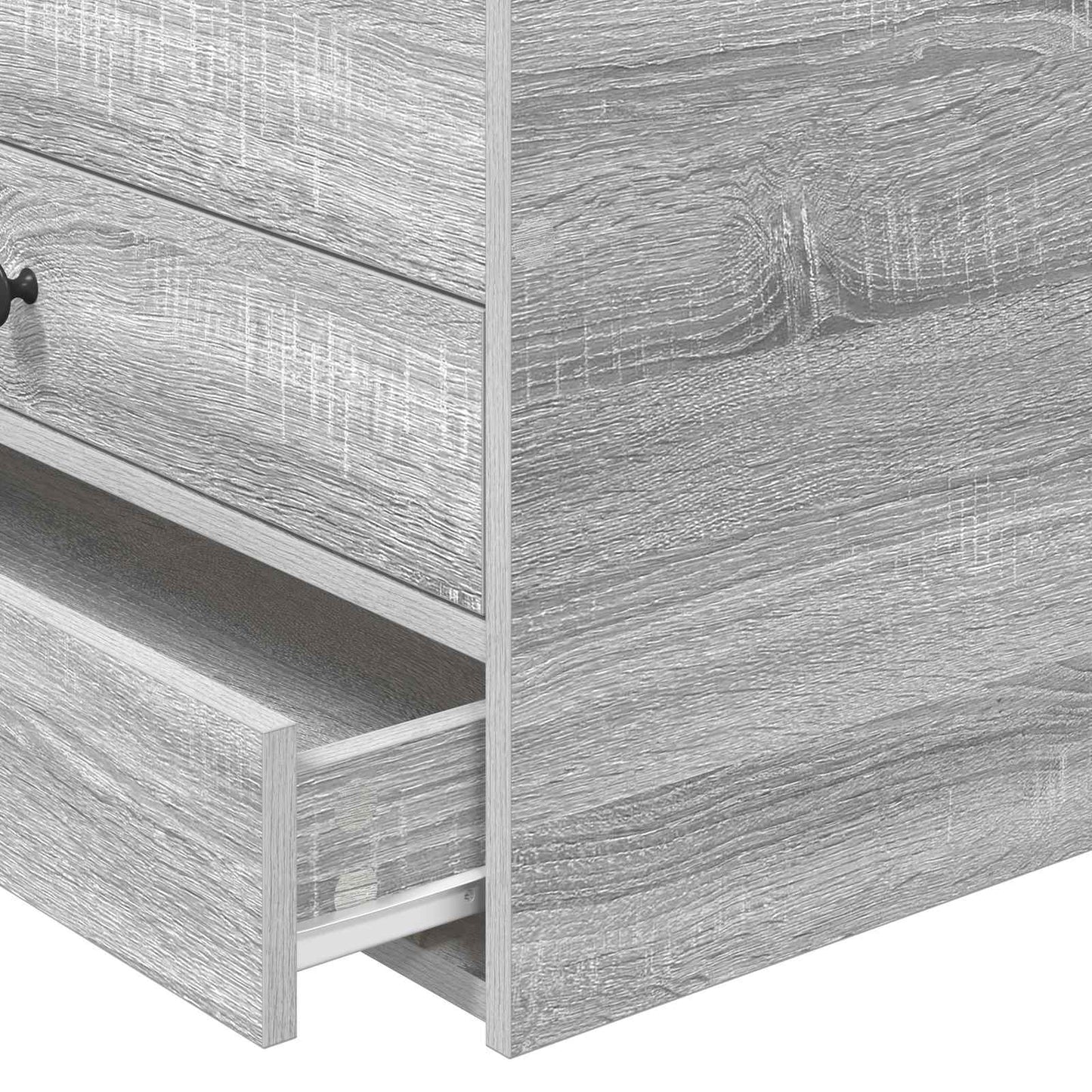 vidaXL Καναπές Κρεβάτι με συρτάρι Γκρι Σονομα και Μαύρο 100 x 200 cm