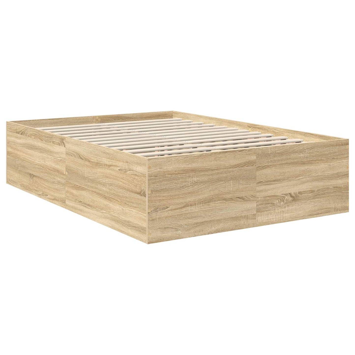 vidaXL Σκελετός Κρεβατιού Δρύς Sonoma 150 x 200 cm Επεξεργασμένο ξύλο