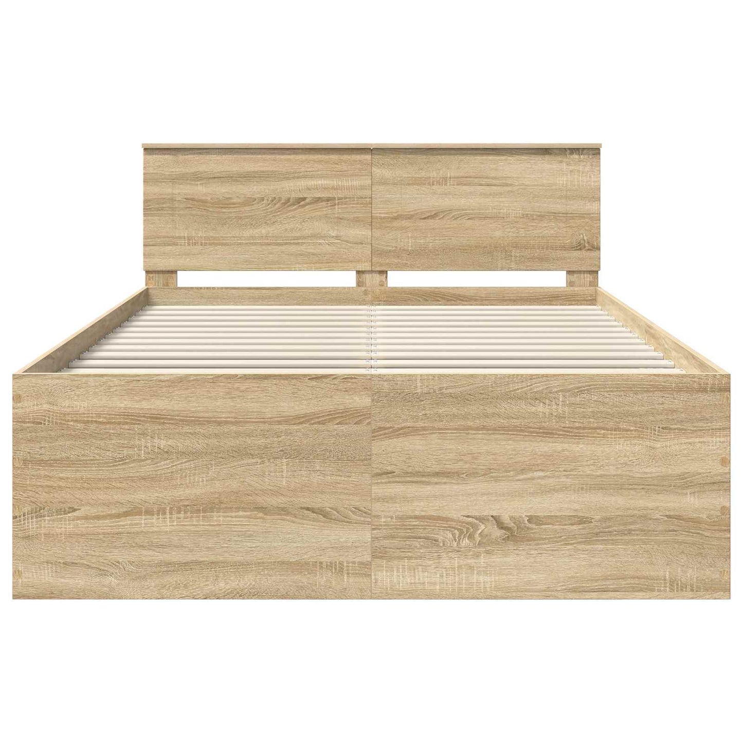 vidaXL Σκελετός Κρεβατιού Δρύς Sonoma 150 x 200 cm Επεξεργασμένο ξύλο