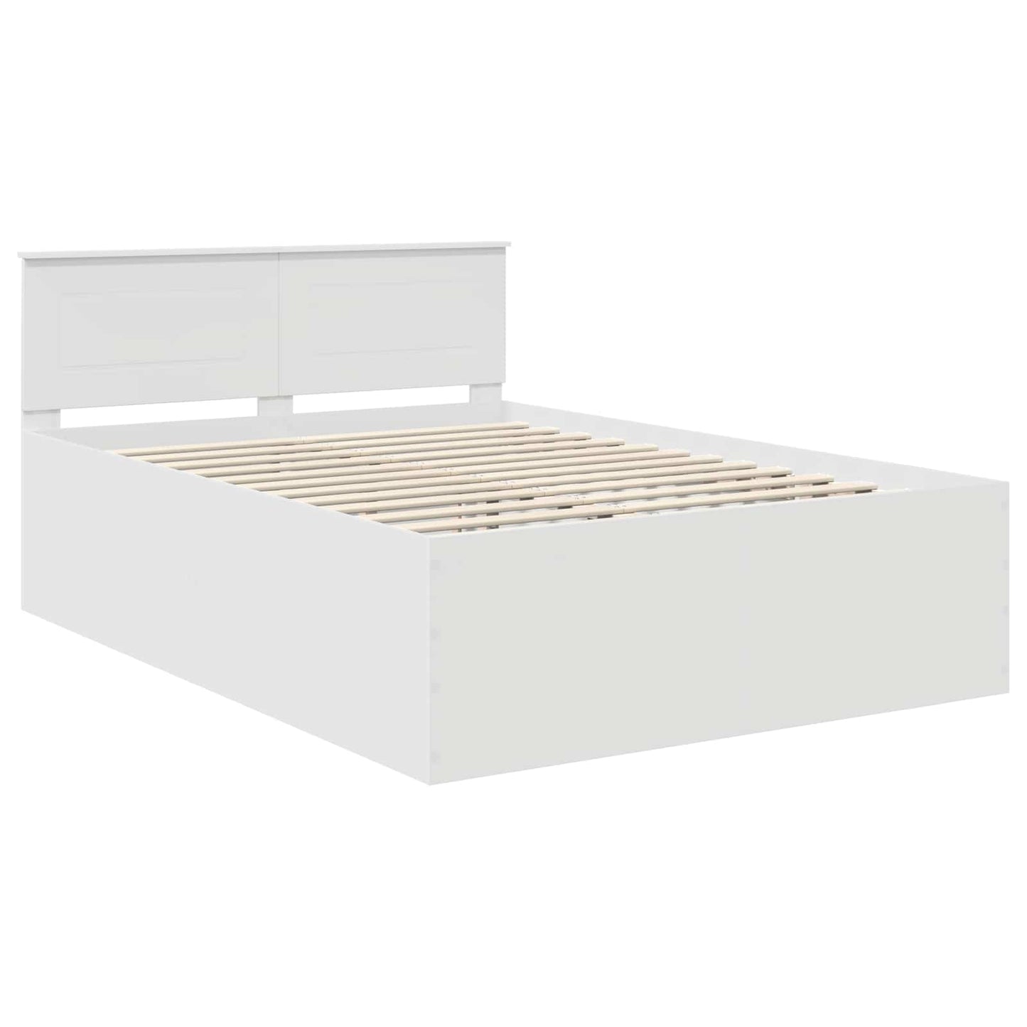 vidaXL Σκελετός Κρεβατιού Λευκό 140 x 200 cm Επεξεργασμένο ξύλο
