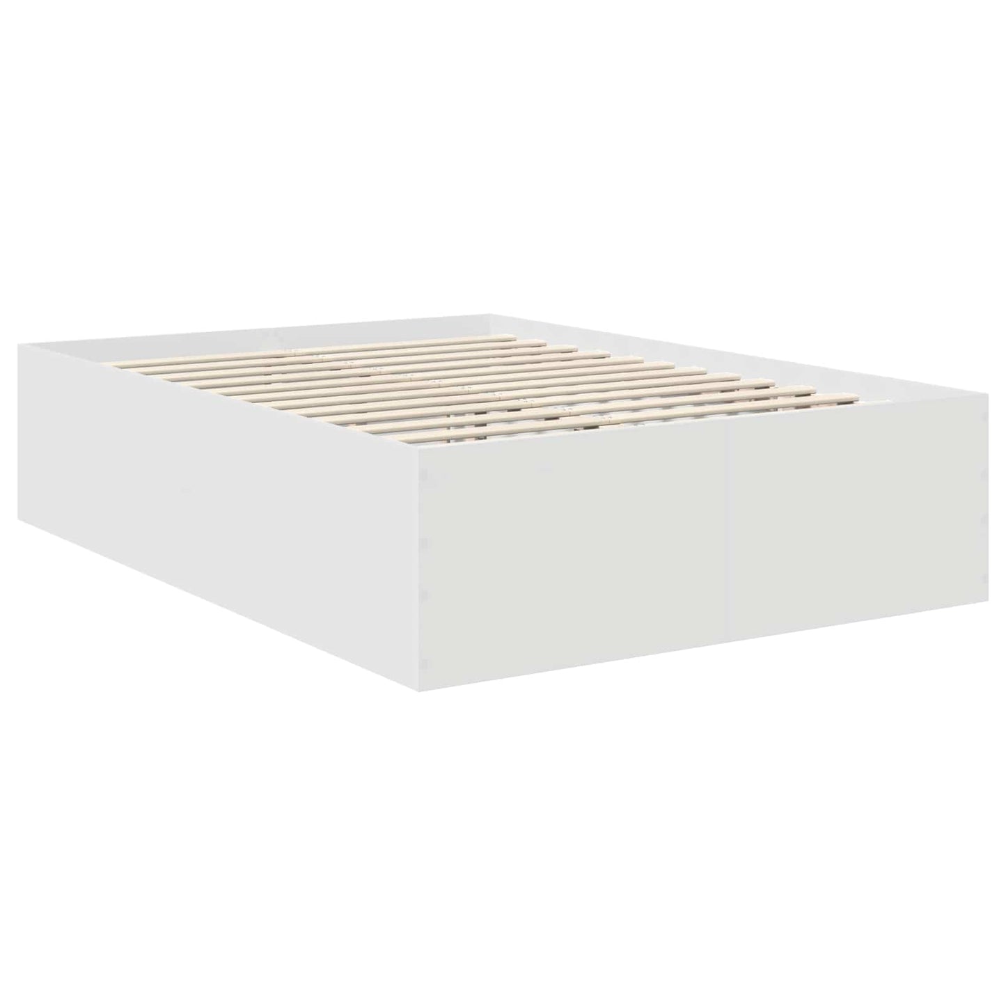 vidaXL Σκελετός Κρεβατιού Λευκό 140 x 200 cm Επεξεργασμένο ξύλο