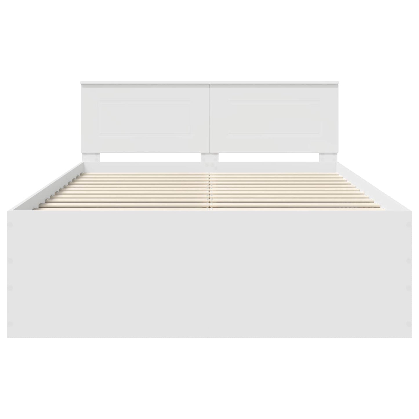 vidaXL Σκελετός Κρεβατιού Λευκό 140 x 200 cm Επεξεργασμένο ξύλο