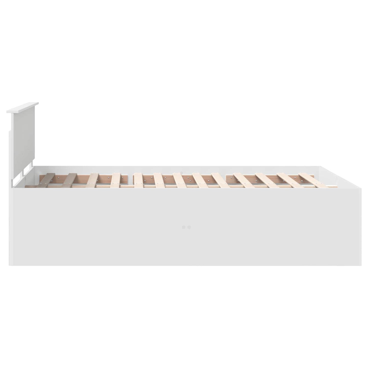vidaXL Σκελετός Κρεβατιού Λευκό 140 x 200 cm Επεξεργασμένο ξύλο