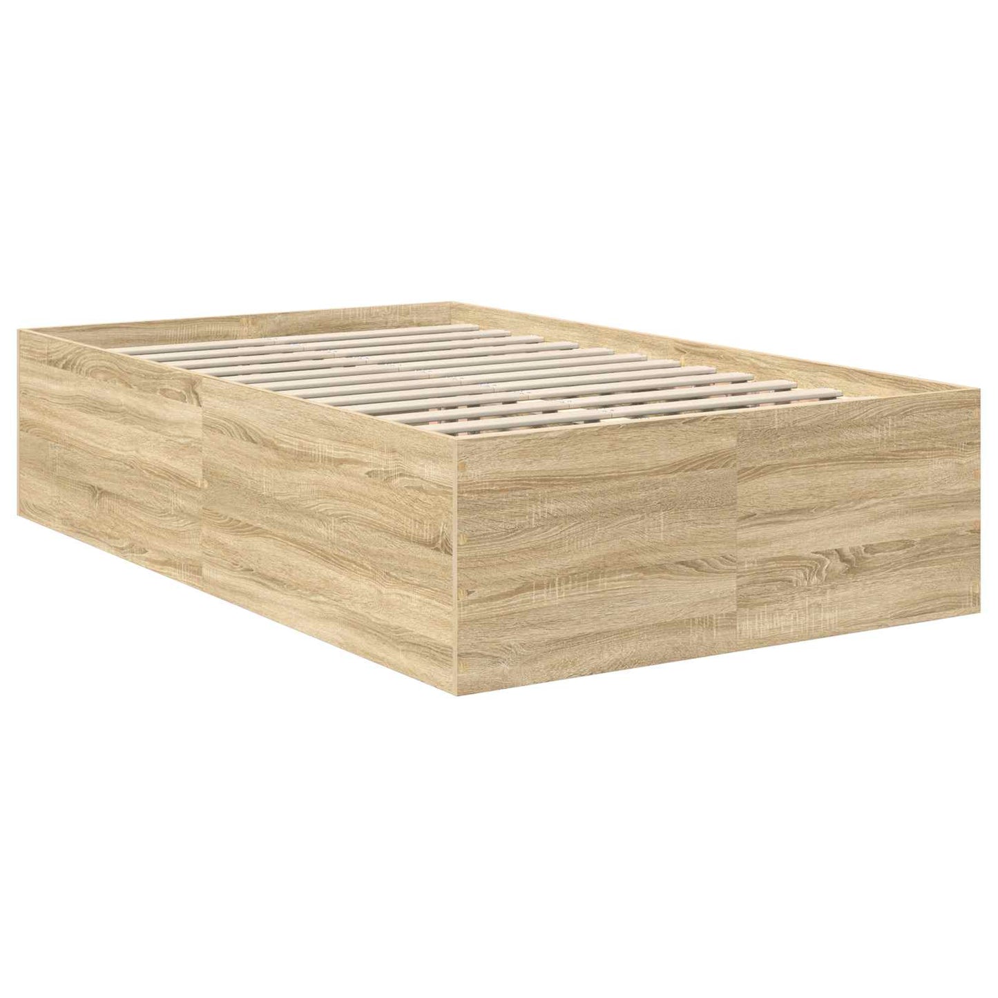 vidaXL Σκελετός Κρεβατιού Δρύς Sonoma 120 x 200 cm Επεξεργασμένο ξύλο