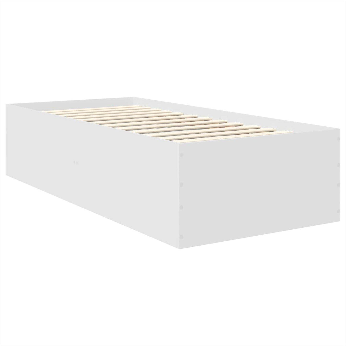 vidaXL Σκελετός Κρεβατιού Λευκό 120 x 200 cm Επεξεργασμένο ξύλο