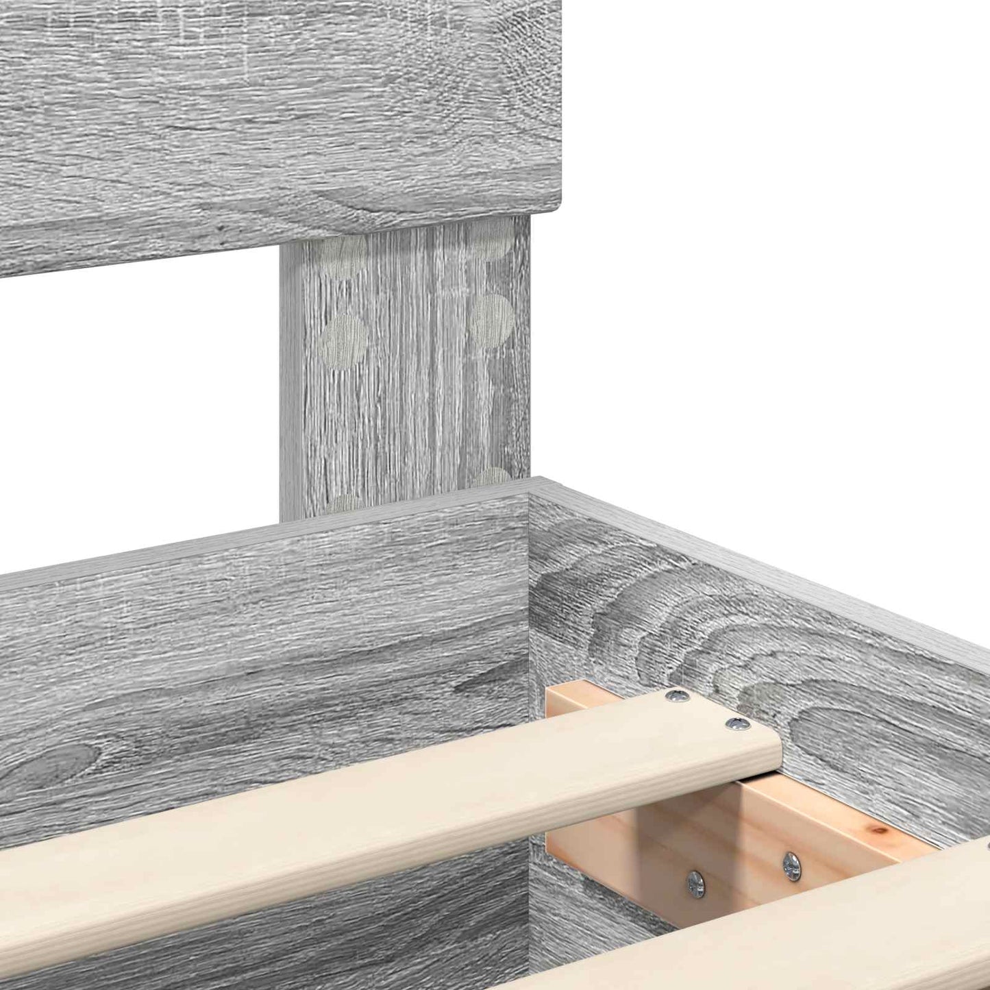 vidaXL Σκελετός Κρεβατιού με κεφαλάρι Γκρίζο Σονομα 120 x 200 cm