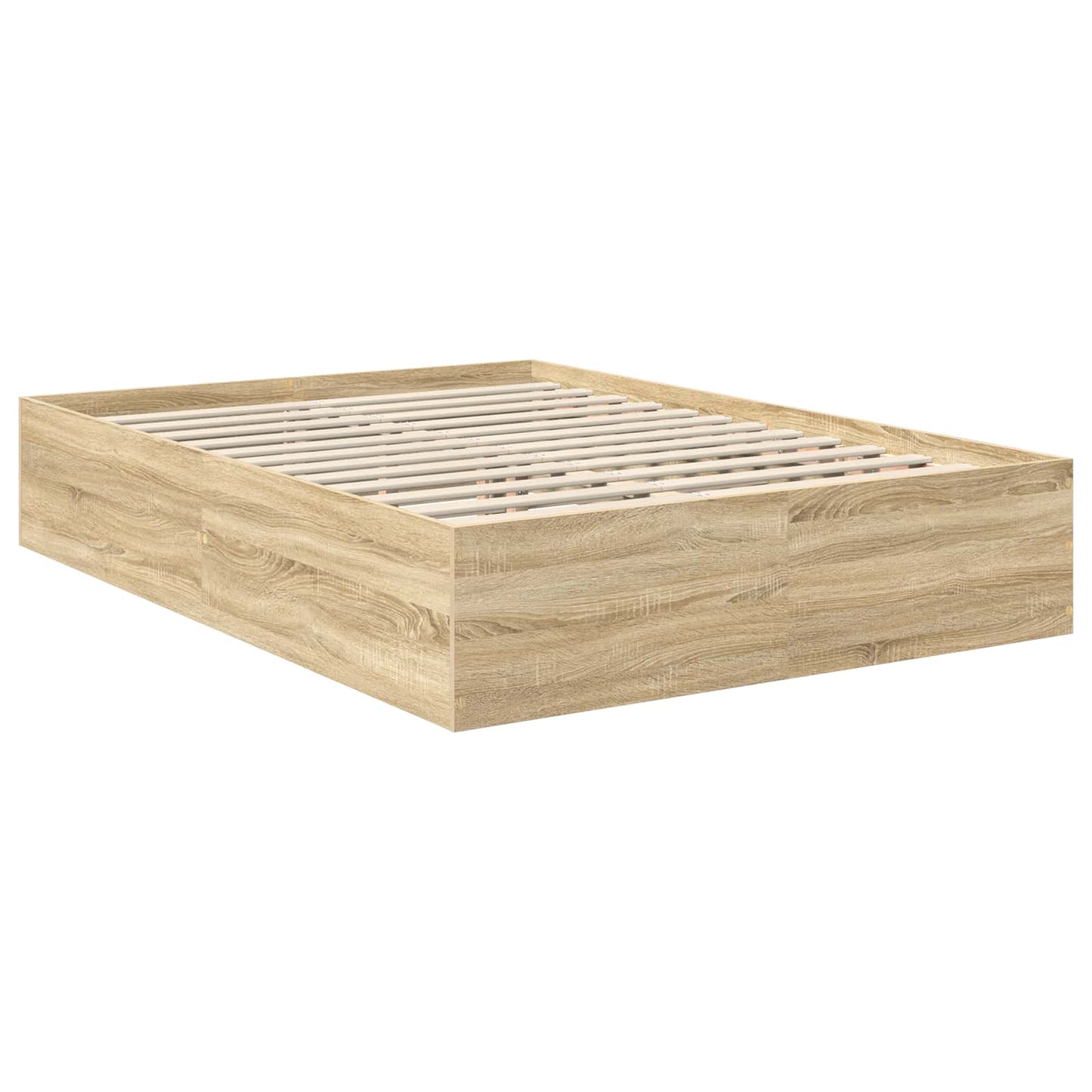 vidaXL Σκελετός Κρεβατιού Δρύς Sonoma 150 x 200 cm Επεξεργασμένο ξύλο