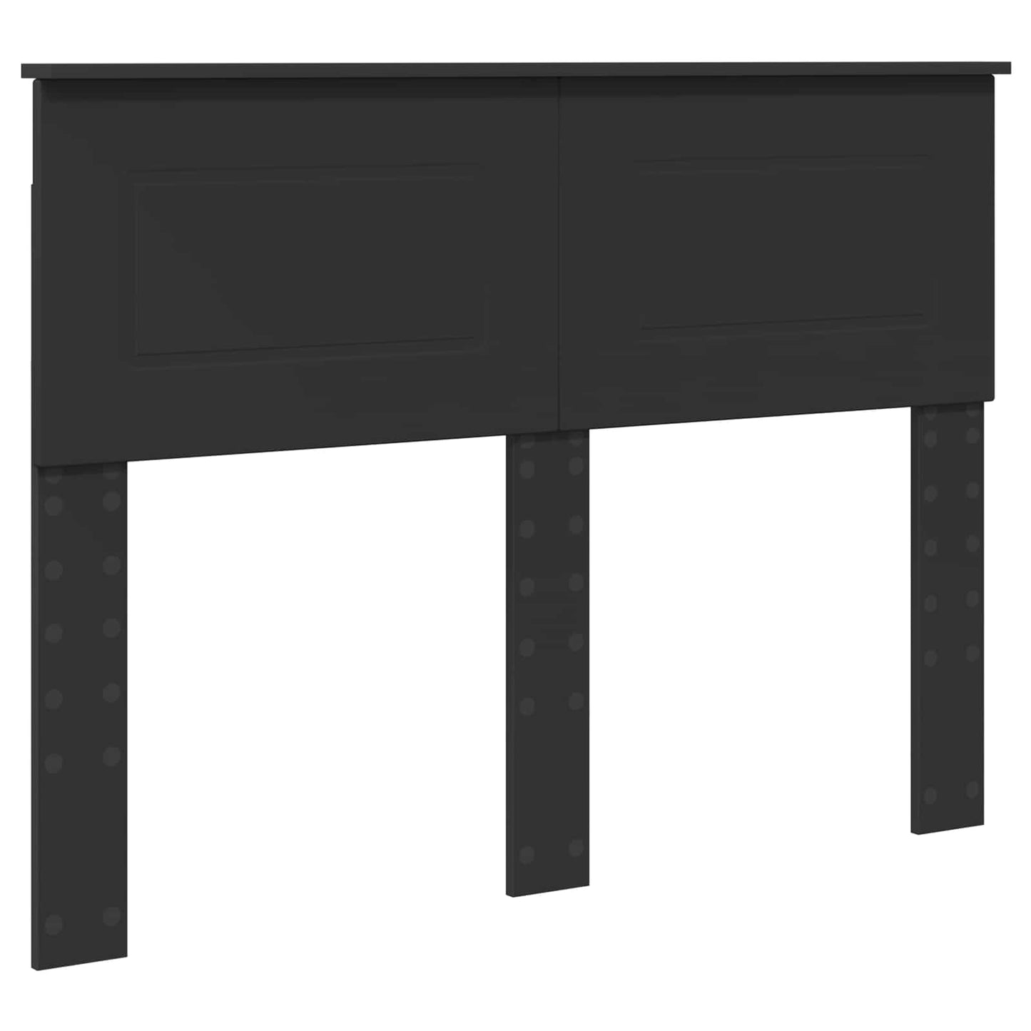 vidaXL Σκελετός Κρεβατιού Μαύρο 135 x 190 cm Επεξεργασμένο ξύλο