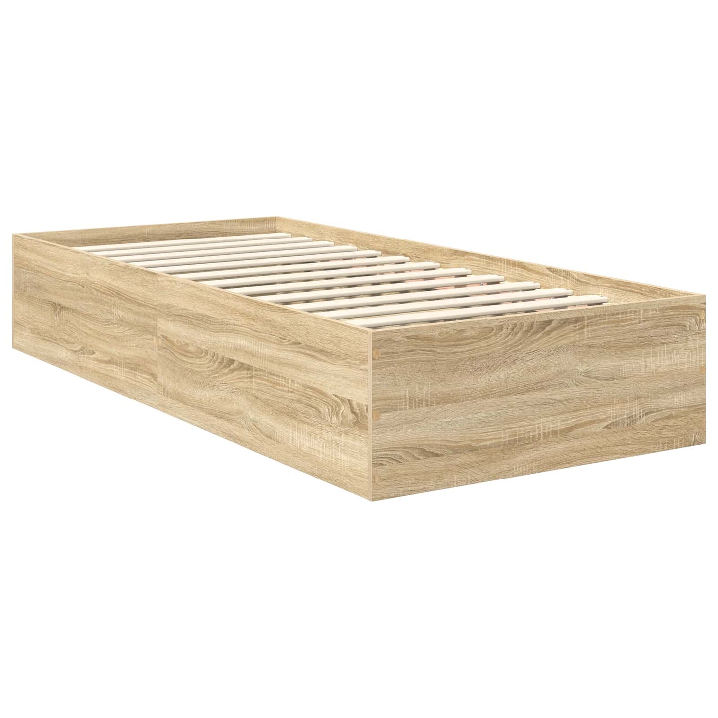vidaXL Σκελετός Κρεβατιού Δρύς Sonoma 75 x 190 cm Επεξεργασμένο ξύλο
