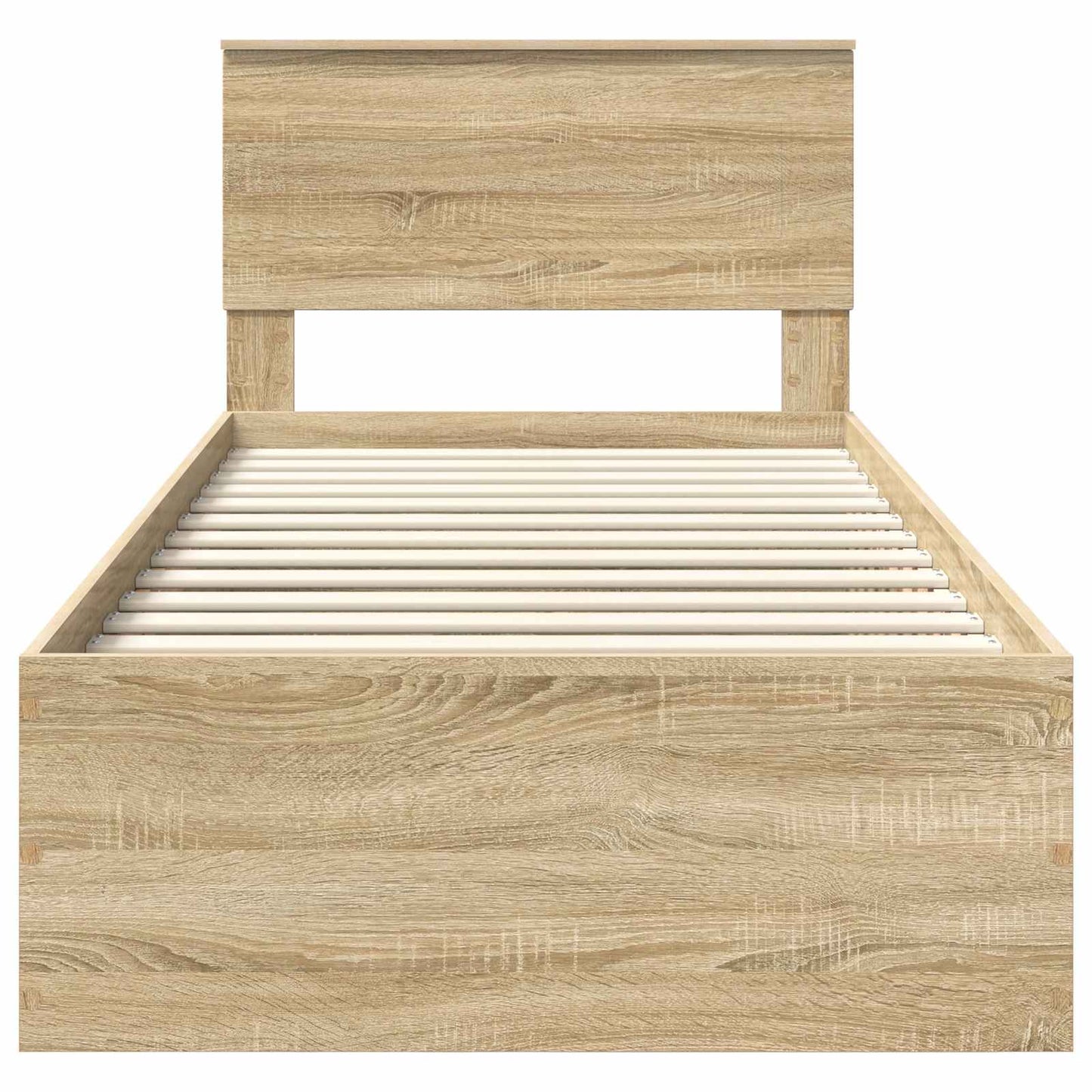 vidaXL Σκελετός Κρεβατιού Δρύς Sonoma 75 x 190 cm Επεξεργασμένο ξύλο
