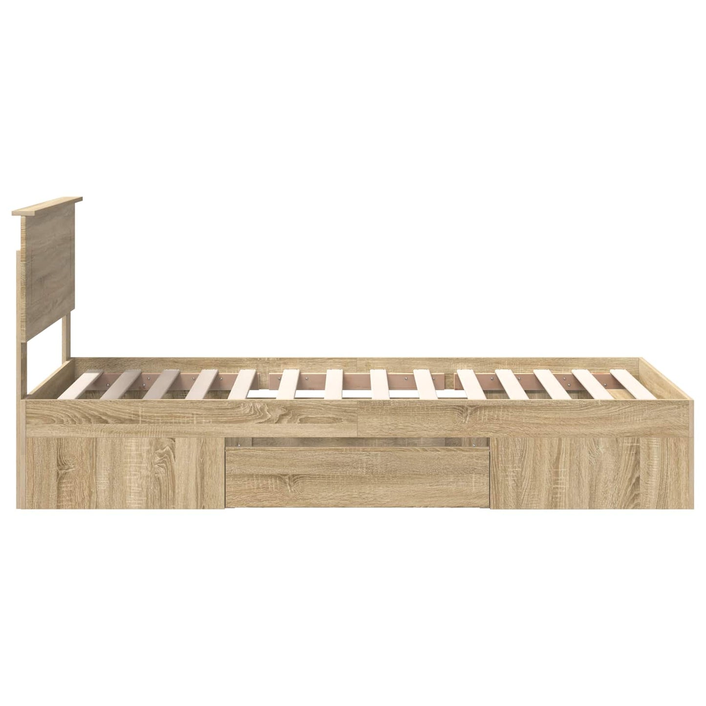 vidaXL Σκελετός Κρεβατιού Δρύς Sonoma 90 x 200 cm Επεξεργασμένο ξύλο