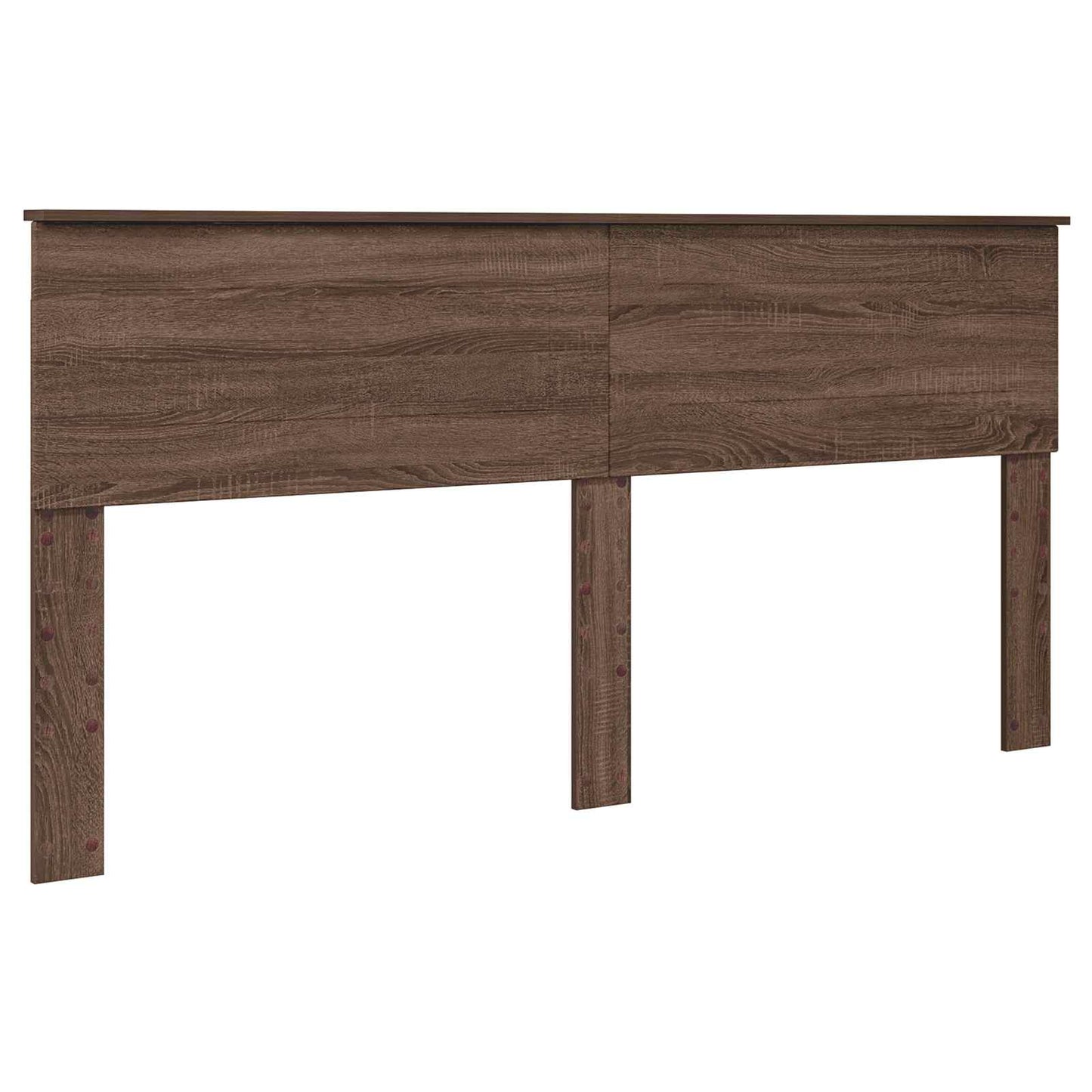 vidaXL Σκελετός Κρεβατιού Καφέ δρυς 200 x 200 cm Επεξεργασμένο ξύλο
