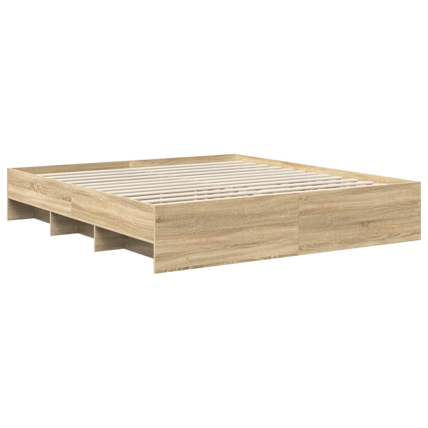 vidaXL Σκελετός Κρεβατιού Δρύς Sonoma 180 x 200 cm Επεξεργασμένο ξύλο