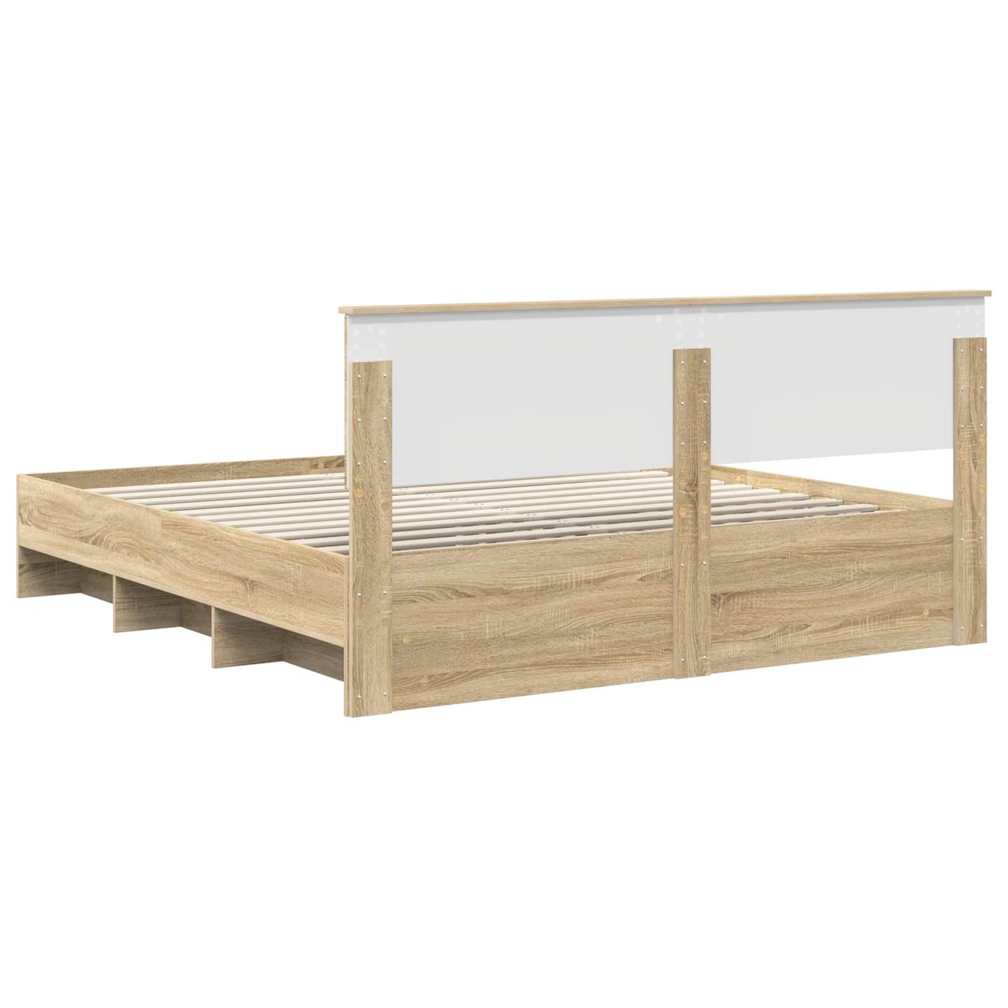 vidaXL Σκελετός Κρεβατιού Δρύς Sonoma 180 x 200 cm Επεξεργασμένο ξύλο
