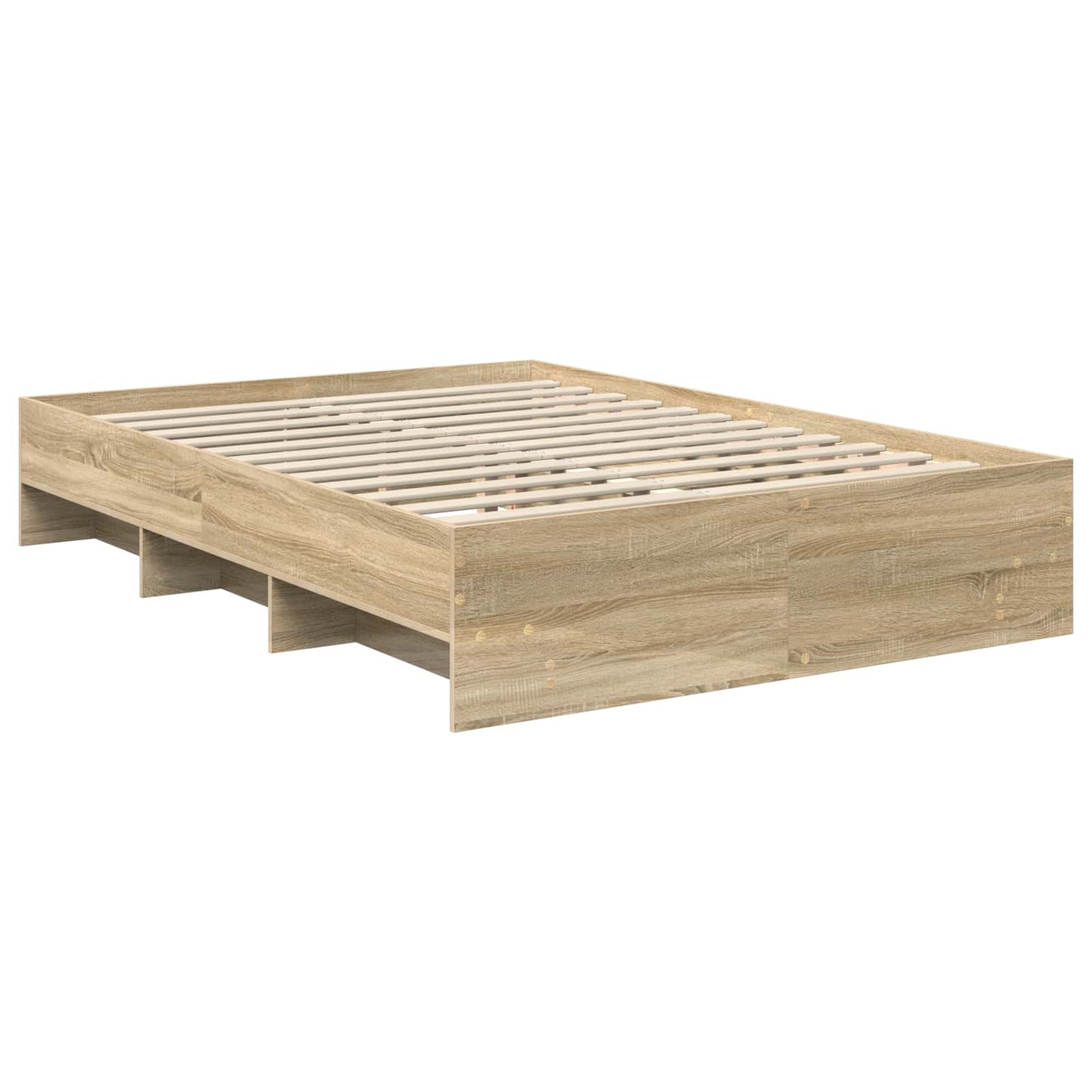vidaXL Σκελετός Κρεβατιού Δρύς Sonoma 160 x 200 cm Επεξεργασμένο ξύλο