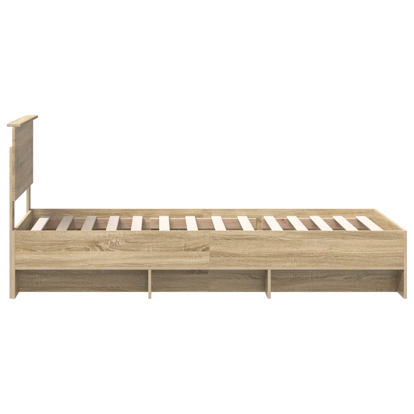 vidaXL Σκελετός Κρεβατιού Δρύς Sonoma 90 x 200 cm Επεξεργασμένο ξύλο