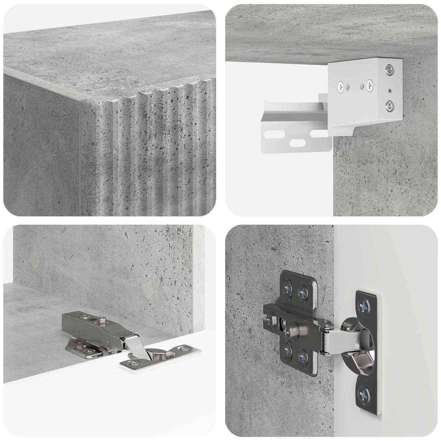 vidaXL Σκυρόδεμα Γκρι 60 x 31 x 29,5 εκ