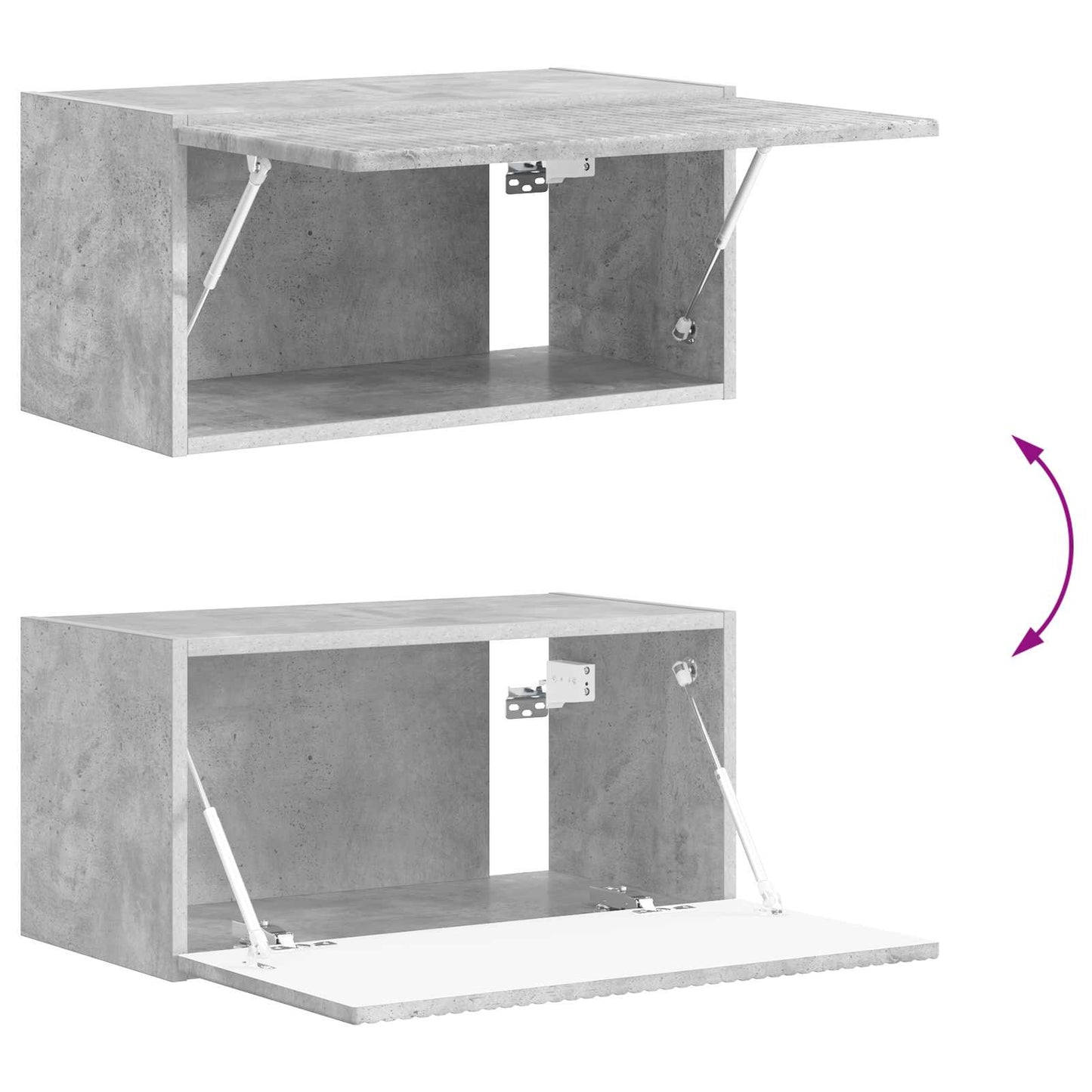 vidaXL Σκυρόδεμα Γκρι 60 x 31 x 29,5 εκ