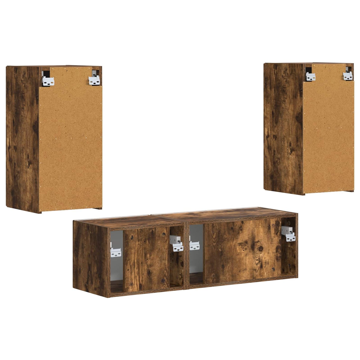 vidaXL Καπνιστό Δρύς 60 x 31 x 29,5 εκ