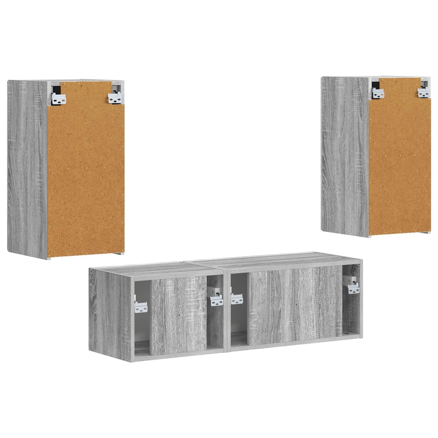 vidaXL Γκρίζο Σονομα 60 x 31 x 29,5 εκ