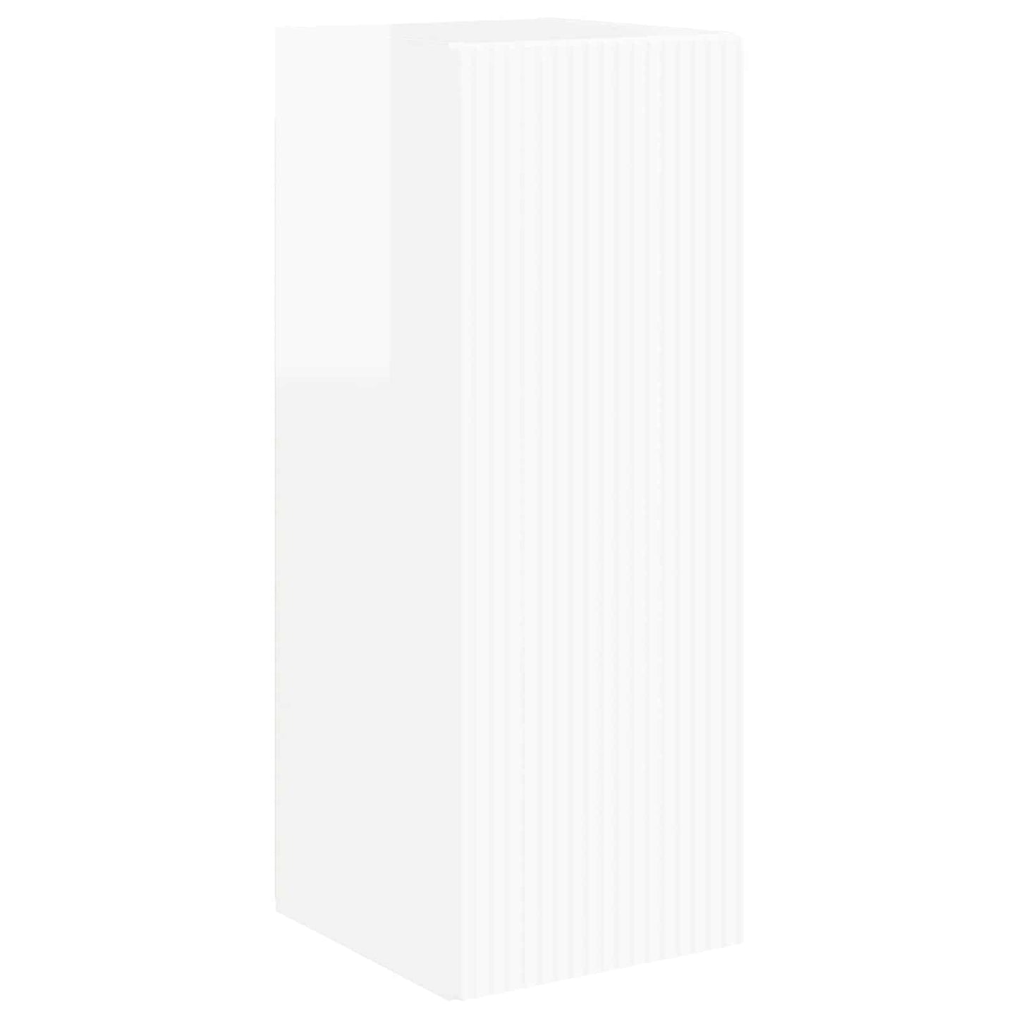 vidaXL Σετ τοίχου για τηλεόραση Επιτοίχιο 4 pcs Υψηλής γυαλάδας λευκό