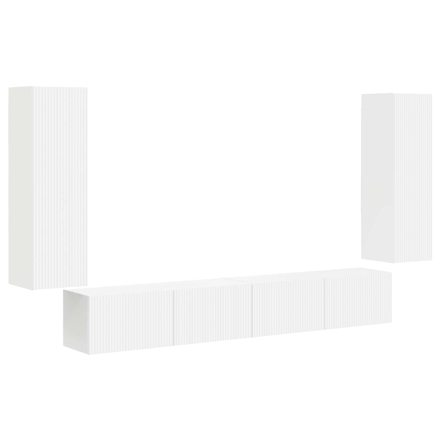 vidaXL Επιτοίχιο 4 pcs Λευκό