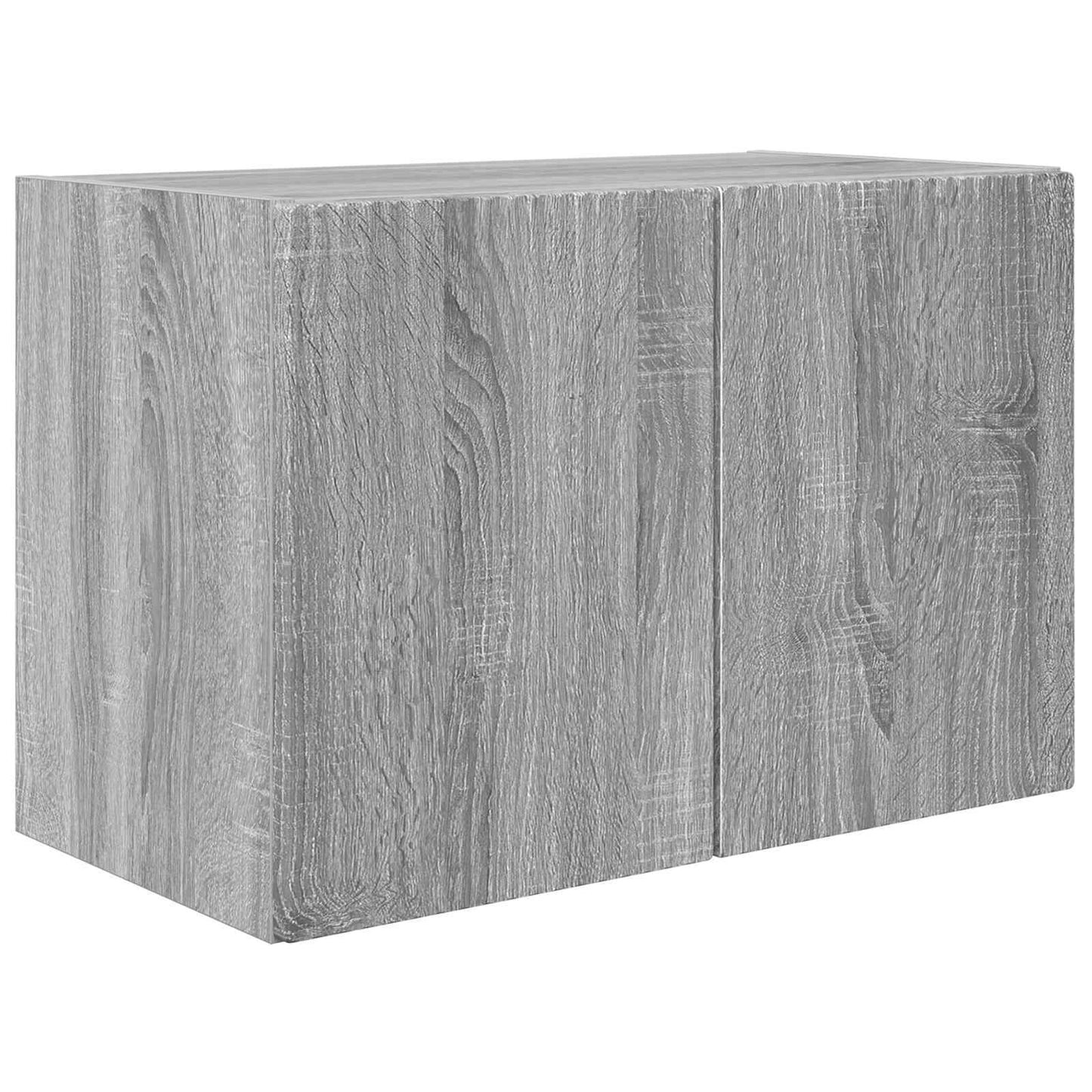 vidaXL Σετ τοίχου για τηλεόραση 4 pcs Γκρίζο Σονομα Επεξεργασμένο ξύλο