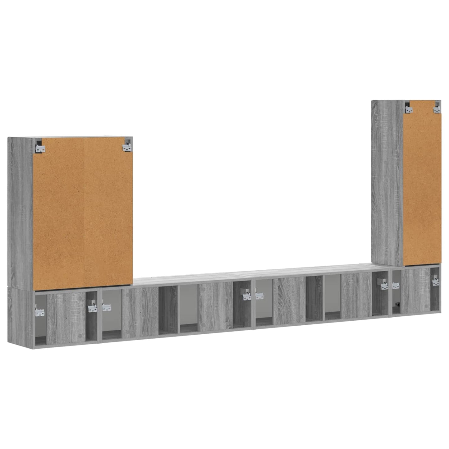 vidaXL Επιτοίχιο 6 pcs Γκρίζο Σονομα