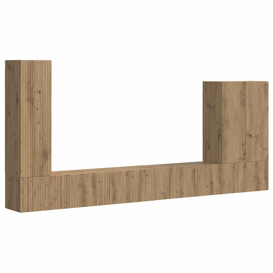 vidaXL Επιτοίχιο 6 pcs Artisan Oak