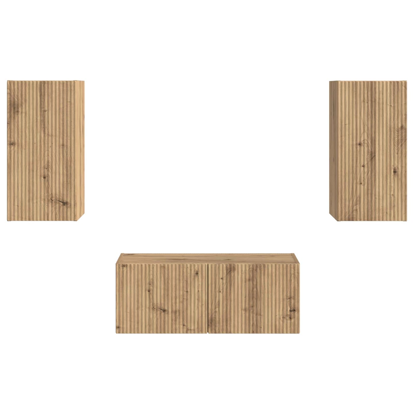 vidaXL Σετ επίπλου τηλεόρασης 2 pcs Artisan Oak Επεξεργασμένο ξύλο