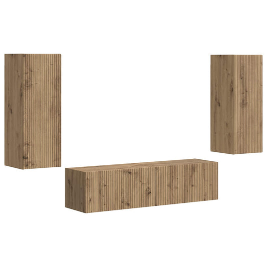 vidaXL Σετ επίπλου τηλεόρασης 2 pcs Artisan Oak Επεξεργασμένο ξύλο