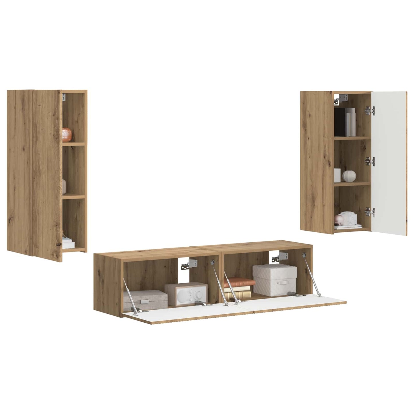 vidaXL Σετ επίπλου τηλεόρασης 2 pcs Artisan Oak Επεξεργασμένο ξύλο