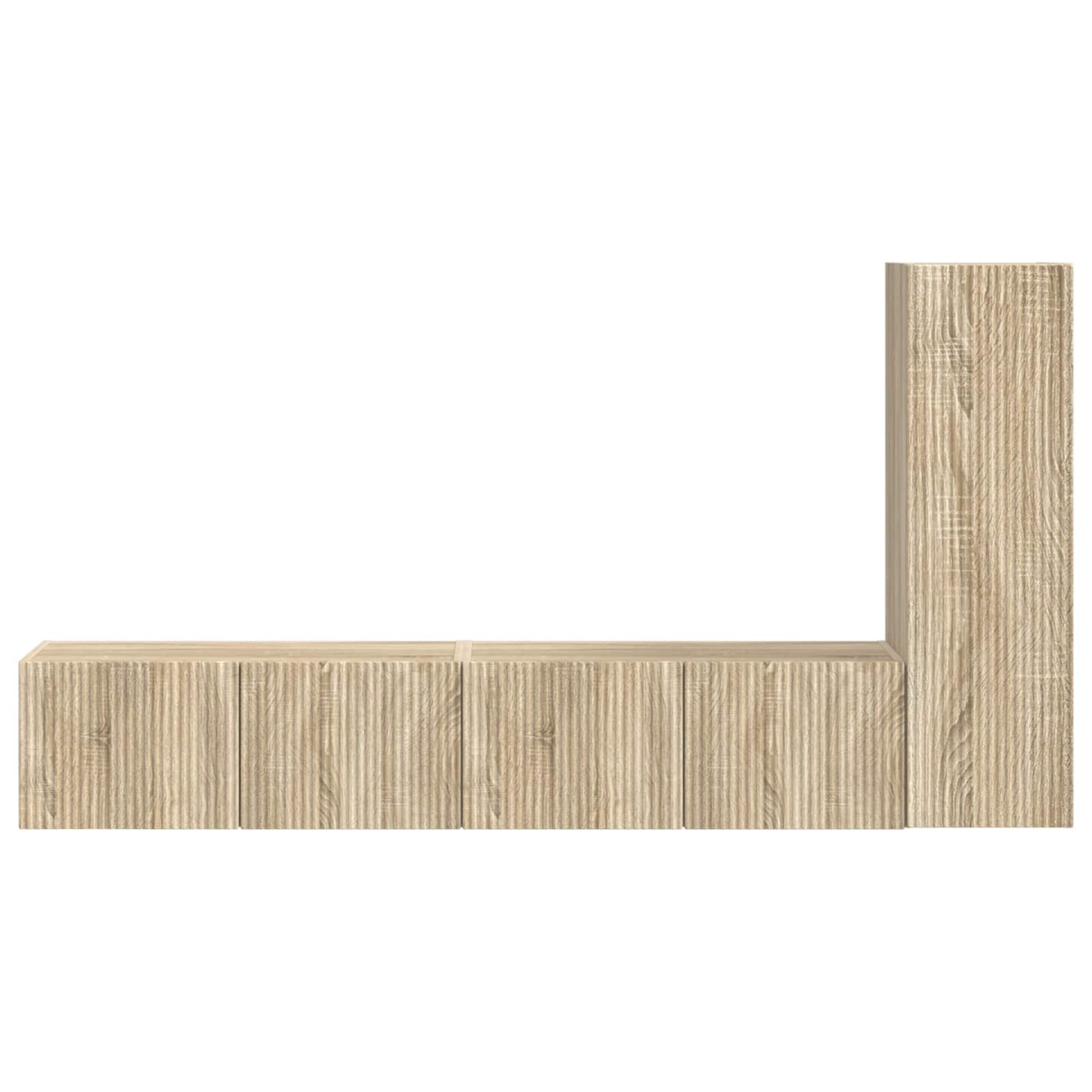 vidaXL Σετ επίπλου τηλεόρασης 2 pcs Δρύς Sonoma Επεξεργασμένο ξύλο