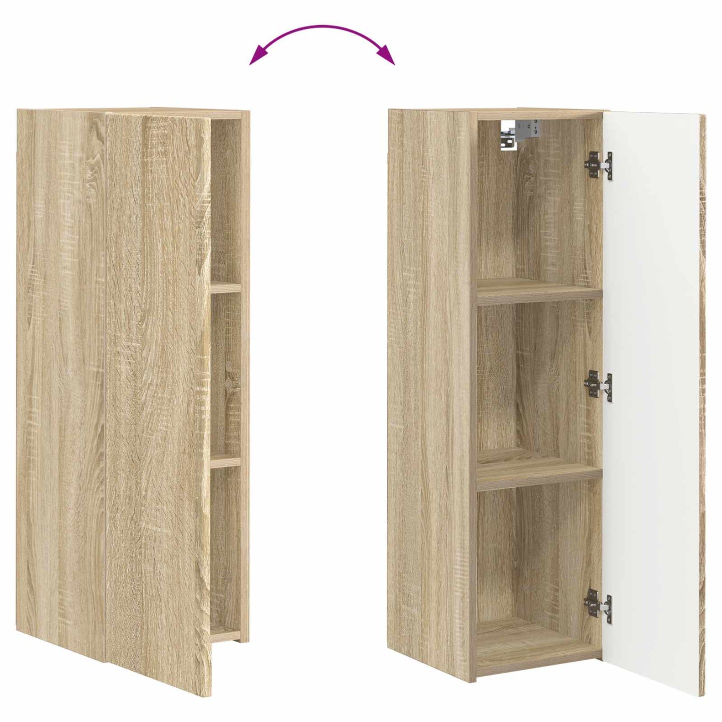 vidaXL Σετ επίπλου τηλεόρασης 2 pcs Δρύς Sonoma Επεξεργασμένο ξύλο