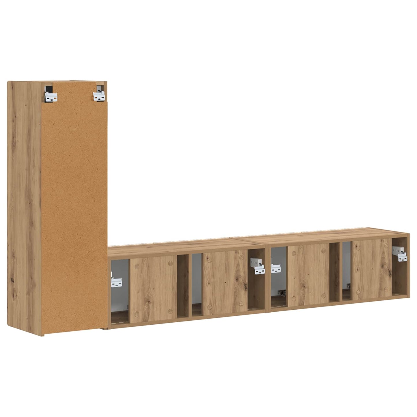 vidaXL Σετ επίπλου τηλεόρασης 2 pcs Artisan Oak Επεξεργασμένο ξύλο