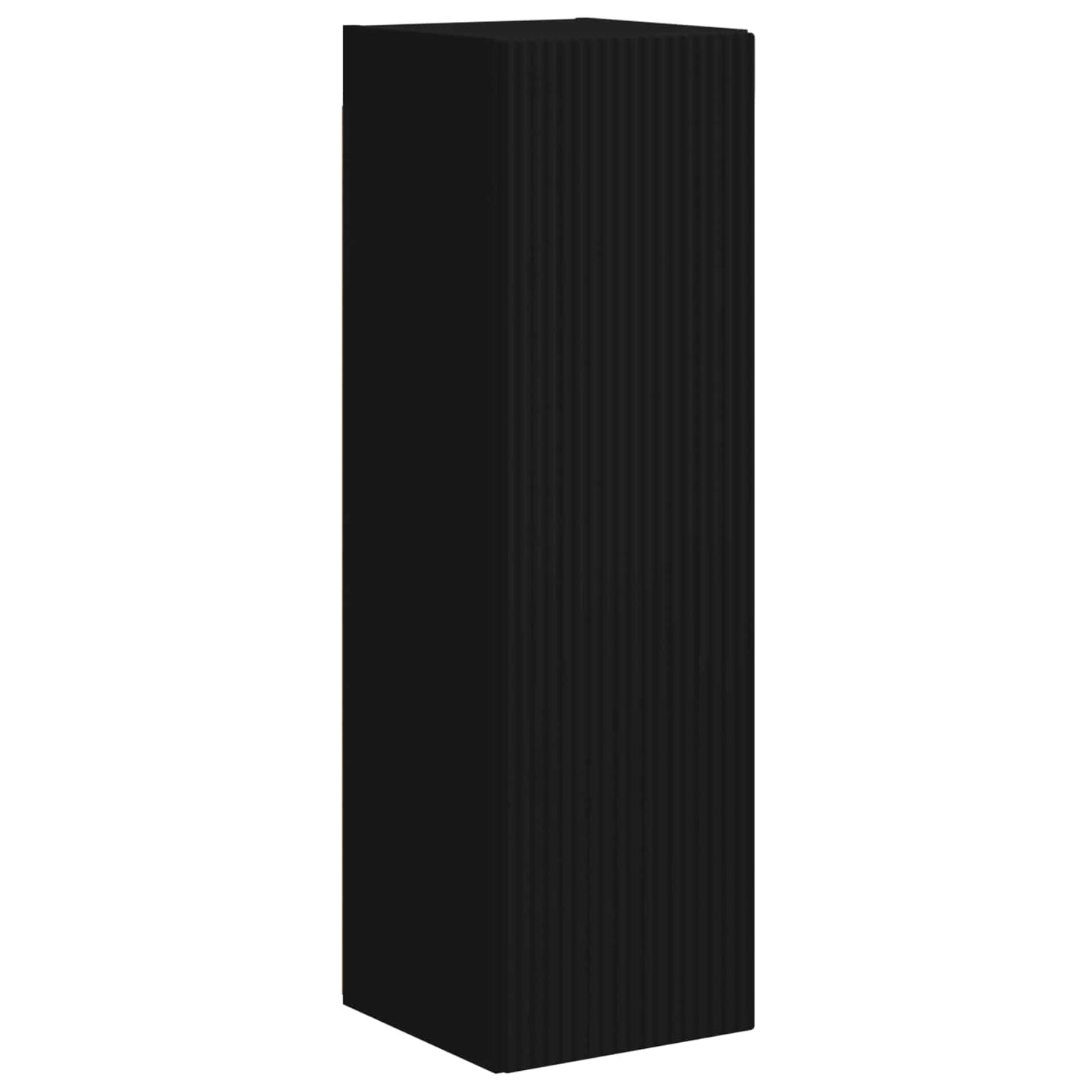 vidaXL Σετ επίπλου τηλεόρασης Επιτοίχιο 3 pcs Μαύρο Επεξεργασμένο ξύλο