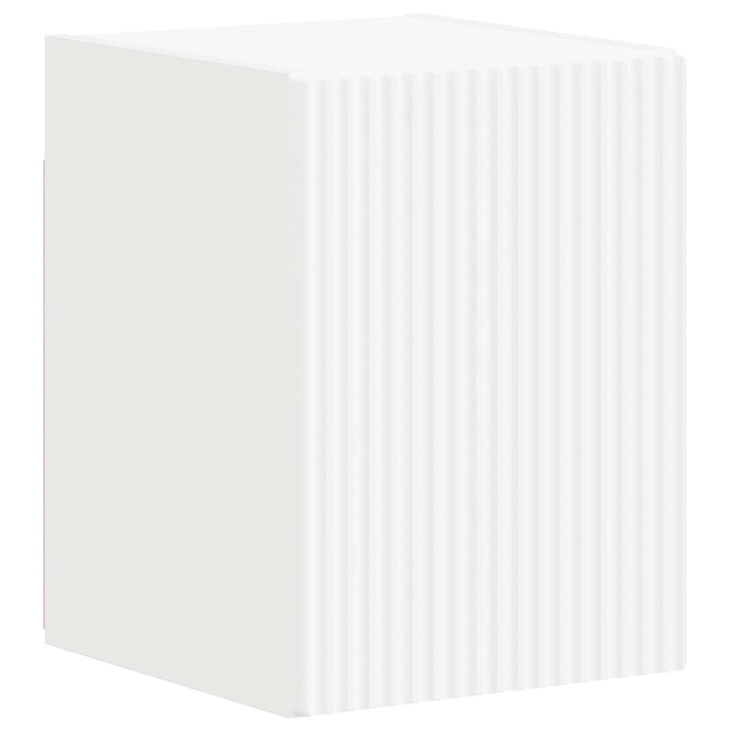 vidaXL Σετ επίπλου τηλεόρασης Επιτοίχιο 4 pcs Λευκό Επεξεργασμένο ξύλο