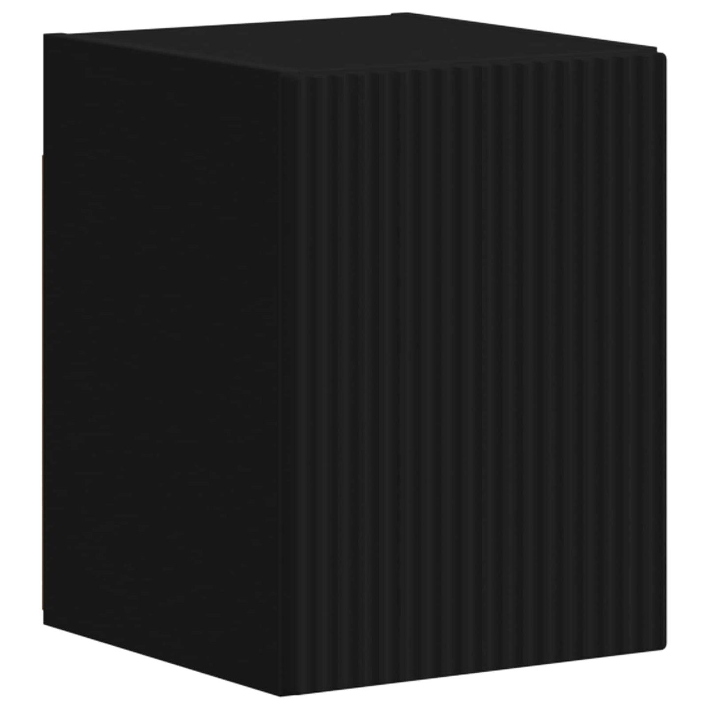 vidaXL Σετ επίπλου τηλεόρασης Επιτοίχιο 4 pcs Μαύρο Επεξεργασμένο ξύλο