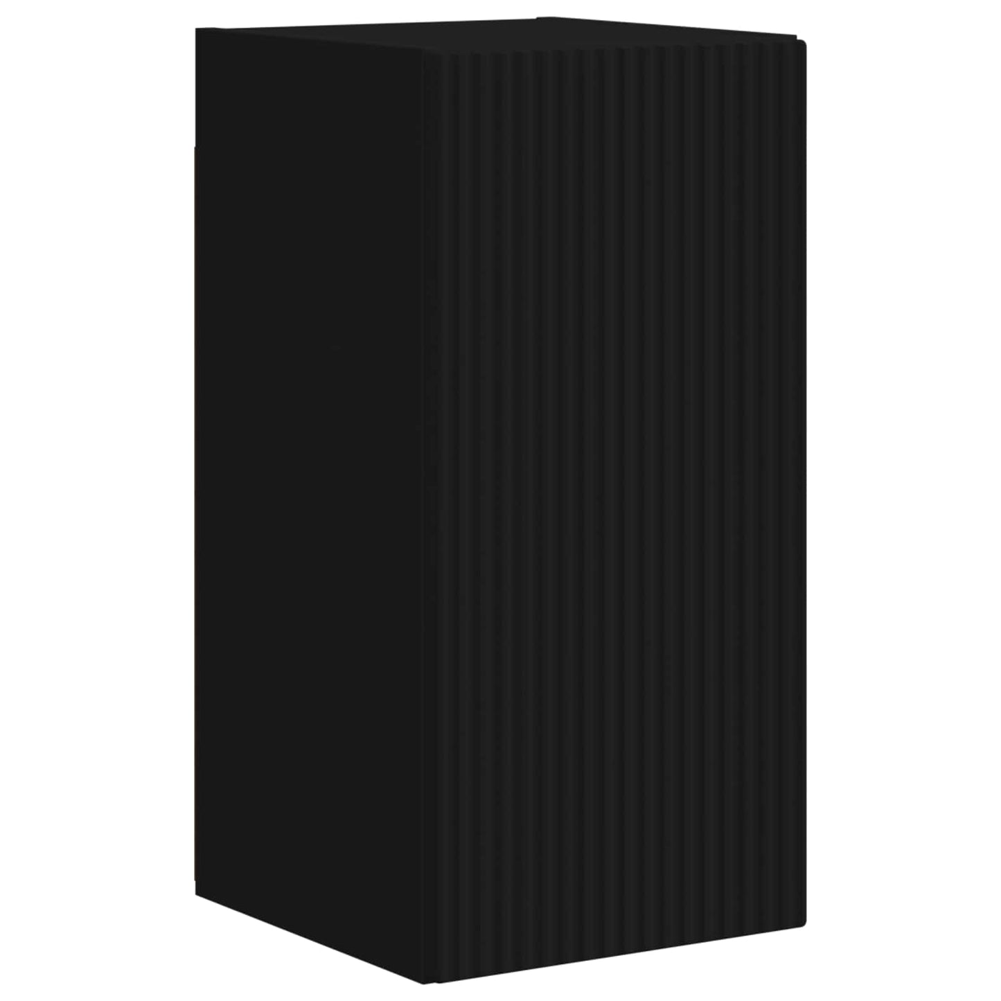 vidaXL Σετ επίπλου τηλεόρασης Επιτοίχιο 5 pcs Μαύρο Επεξεργασμένο ξύλο