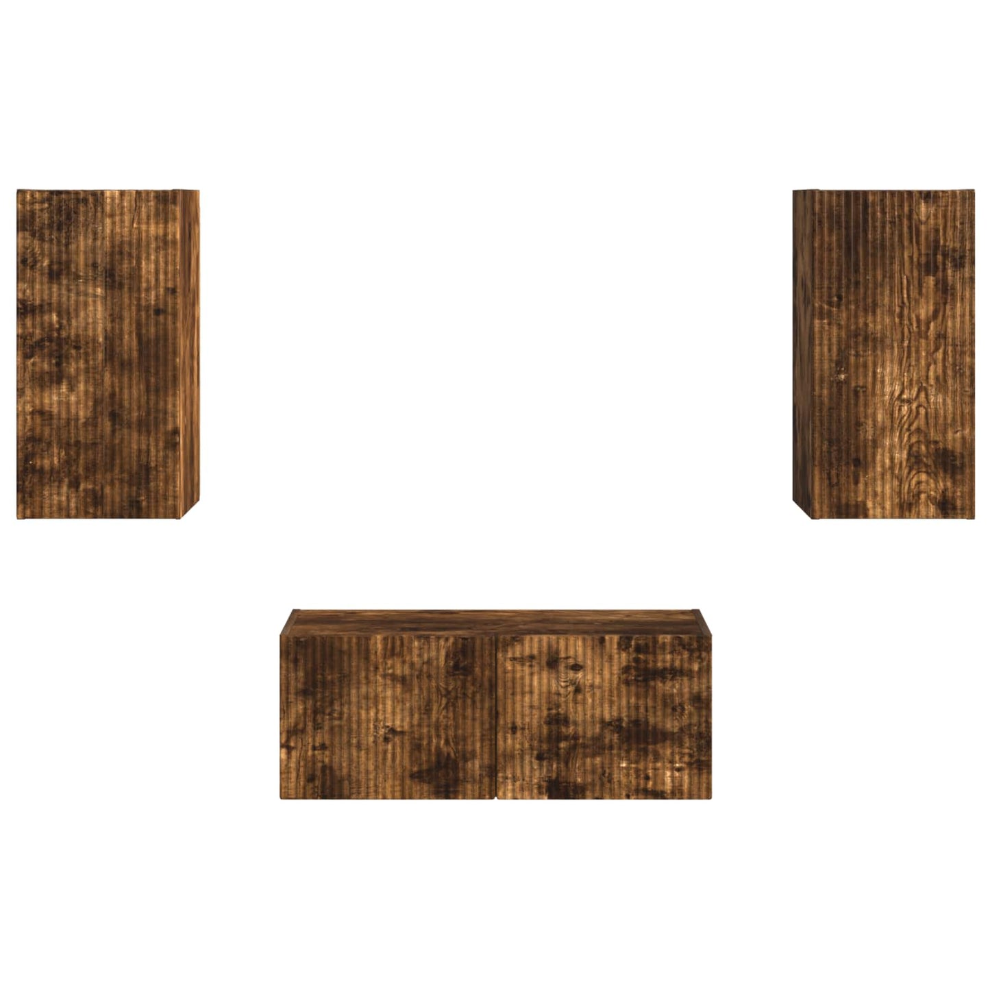 vidaXL Σετ επίπλου τηλεόρασης 6 pcs Καπνιστό Δρύς Επεξεργασμένο ξύλο