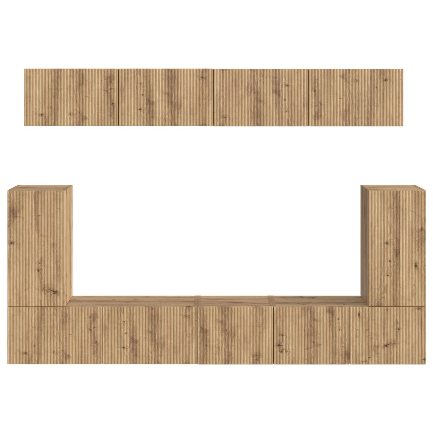 vidaXL Σετ επίπλου τηλεόρασης 5 pcs Artisan Oak Επεξεργασμένο ξύλο